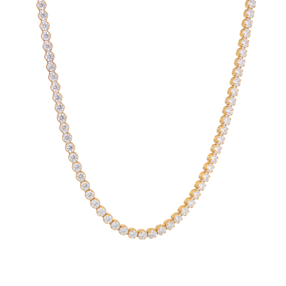 Ριβιέρα Από Χρυσό Δεμένη Με Ζιργκον