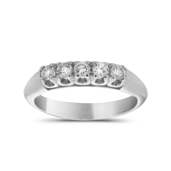 Μισόβερο Δαχτυλίδι Με Brilliant