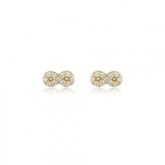 Σκουλαρίκια Από Ασήμι 925 Με Το Άπειρο