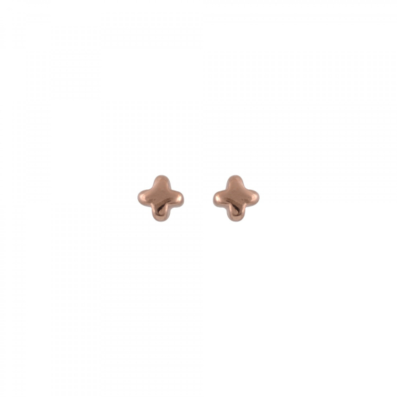 Σκουλαρίκια Καρφωτά Σταυρός από Ασήμι 925