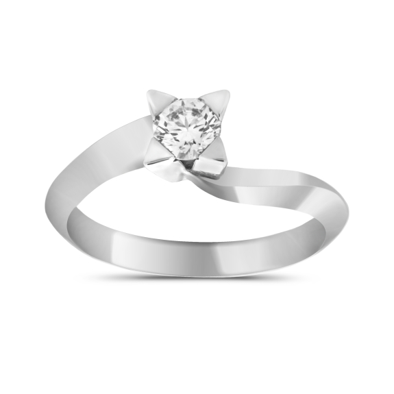 Μονόπετρο Δαχτυλίδι Με Brilliant