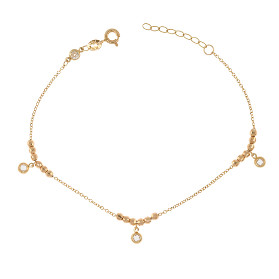 Βραχιόλι Με Διαμανταρισμένες Πέτρες Και Ζιργκόν