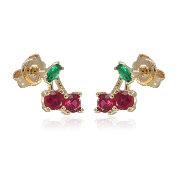 Σκουλαρίκια Κερασάκια Καρφωτά