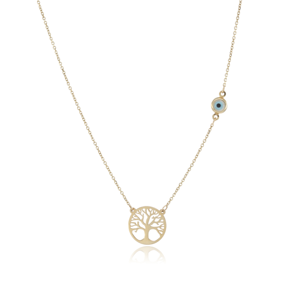 Κολιέ Δέντρο Της Ζωής Με Μάτι