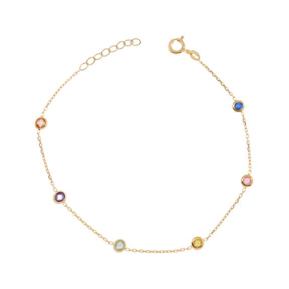 Βραχιόλι Με Χρωματιστές Πέτρες