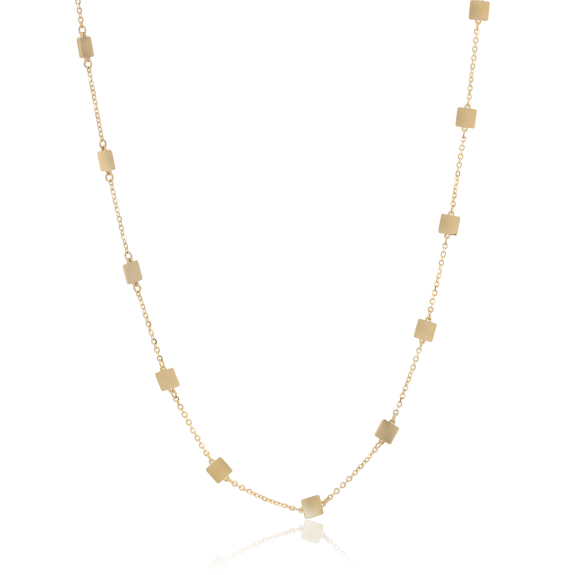 Κολιέ Με Χρυσά Πλακάκια