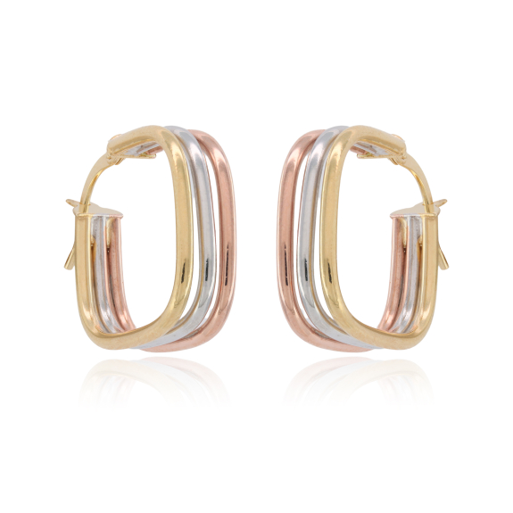 Κρίκοι Τετραγωνισμένοι Τρίχρωμοι