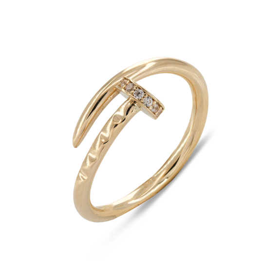 Δαχτυλίδι Καρφί Με Ζιργκόν