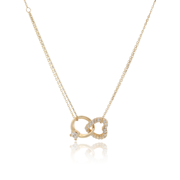 Κολιέ Με Δαχτυλίδι Και Καρδιά