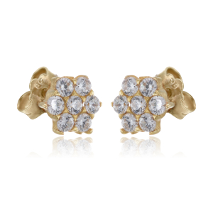 Σκουλαρίκια Αστέρι Με Ζιργκόν