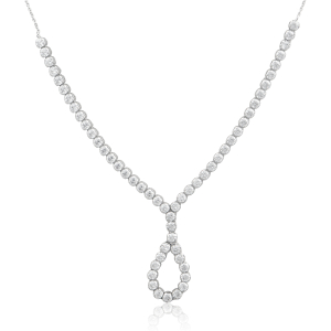 Κολιέ Νυφικό Γραβάτα Με Ζιργκόν