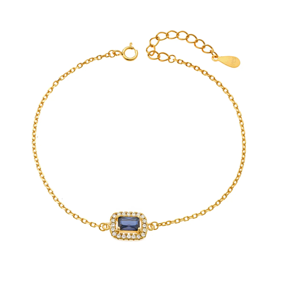 Βραχιόλι Με Μπλε Ροζέτα