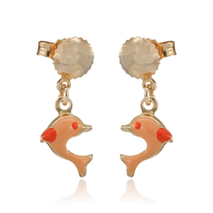 Σκουλαρίκια Κρεμαστά Δελφινάκια