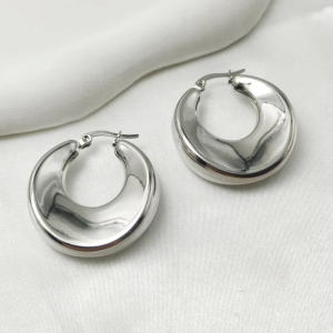 Ατσάλι Σκουλαρίκι Κρίκος