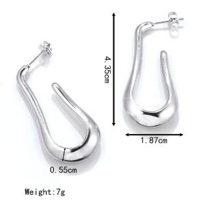 Ατσάλι Σκουλαρίκι Ασύμμετρα