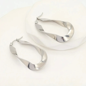 Σκουλαρίκι Σταγόνα Ατσάλι