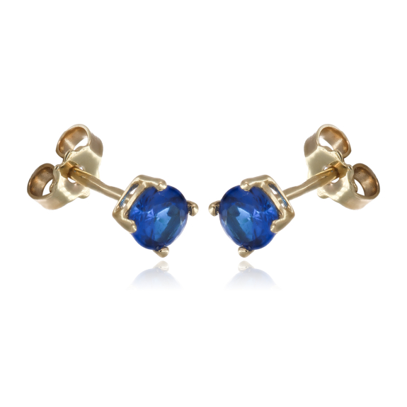 Σκουλαρίκια Με Μπλε Πέτρα