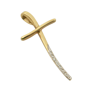 Γυναικείος Σταυρός Με Ζιργκόν