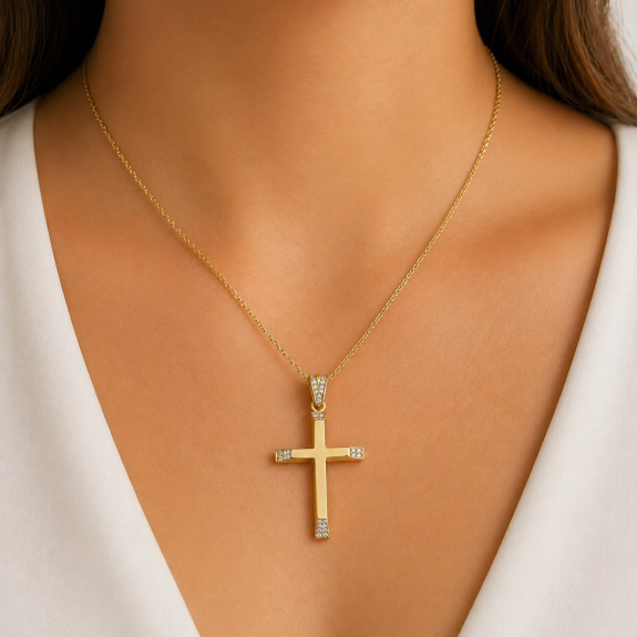 Βαπτιστικός Σταυρός Γυναικείος