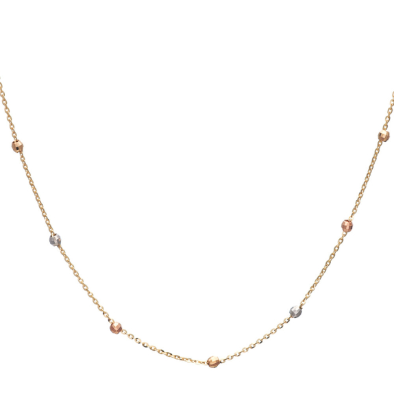 Κολιέ Χρυσό  Με Διαμανταρισμένες Πέτρες