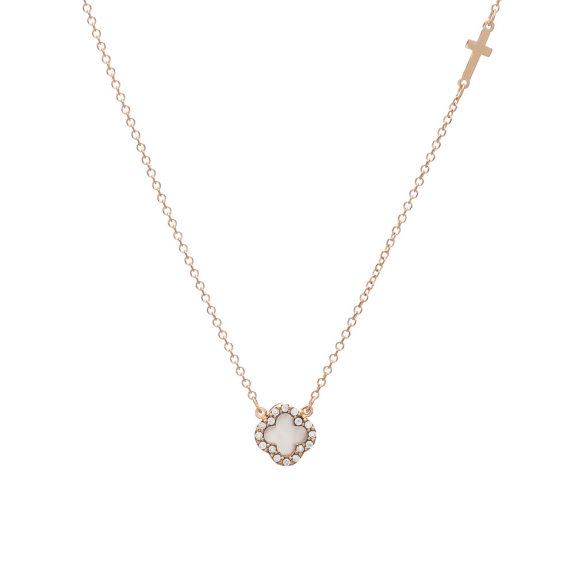 Χρυσό Κολιέ Με Σταυρουδάκι Φίλντισι