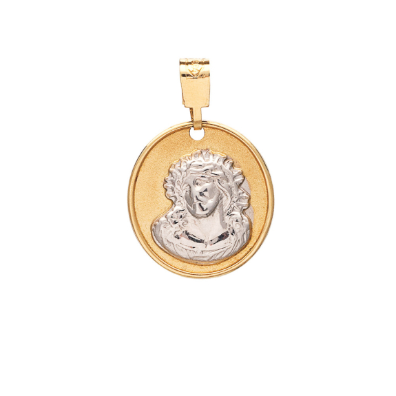 Φυλαχτό Δίχρωμο Με Τον Χριστό