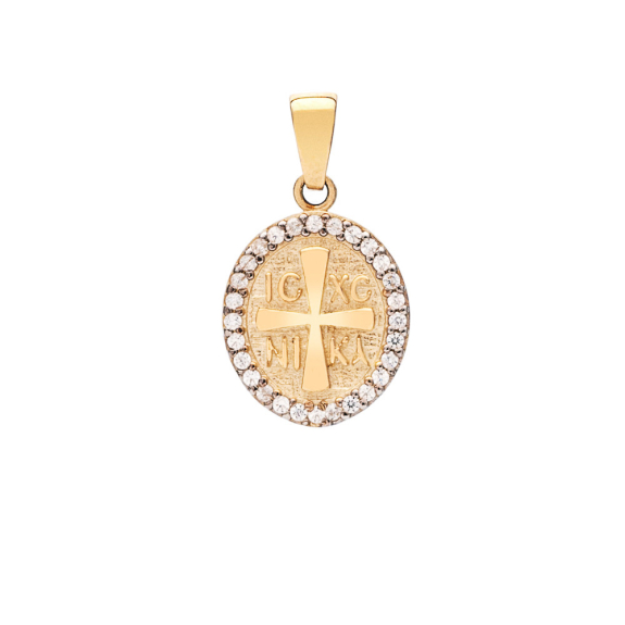 Κωνσταντινάτο Οβάλ Διπλής  Όψεως Με Ζιργκόν